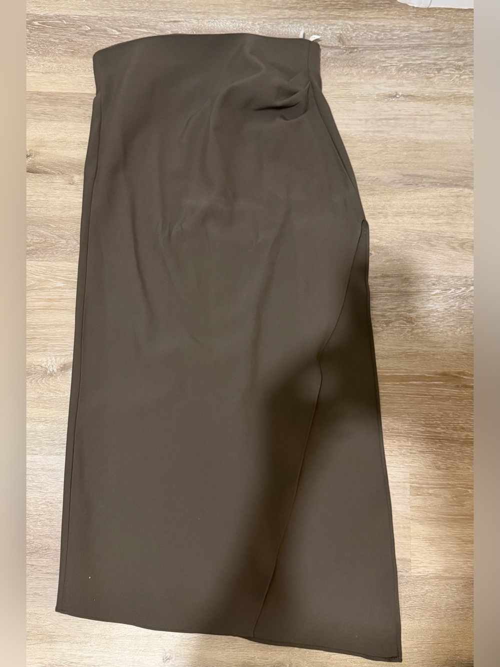 Zara Dark Brown Pencil Midi Skirt